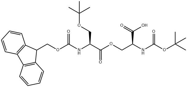 Boc-Ser(Fmoc-Ser(tBu))-OH Structure