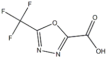 5-(trifluoromethyl)-1,3,4-oxadiazole-2-carboxylic acid Struktur