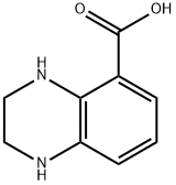 1,2,3,4-Tetrahydro-quinoxaline-5-carboxylic acid Struktur