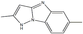 4H-Pyrazolo[1,5-a]benzimidazole,2,6-dimethyl-(9CI) Struktur