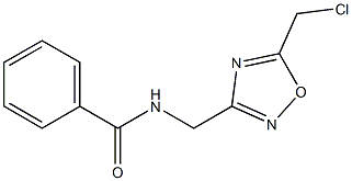 N-{[5-(CHLOROMETHYL)-1,2,4-OXADIAZOL-3-YL]METHYL}BENZAMIDE Struktur