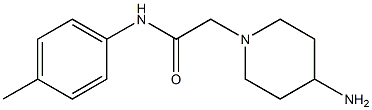 2-(4-aminopiperidin-1-yl)-N-(4-methylphenyl)acetamide Struktur