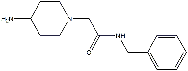 2-(4-aminopiperidin-1-yl)-N-benzylacetamide Struktur