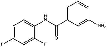 3-amino-N-(2,4-difluorophenyl)benzamide Struktur