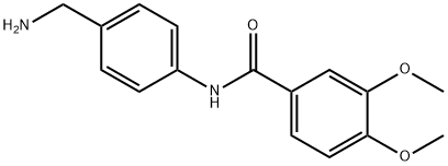 N-[4-(aminomethyl)phenyl]-3,4-dimethoxybenzamide Struktur