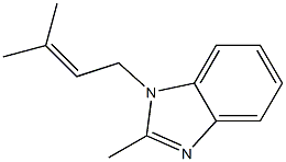 1H-Benzimidazole,2-methyl-1-(3-methyl-2-butenyl)-(9CI) Struktur