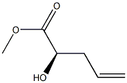 (R)-methyl 2-hydroxypent-4-enoate Struktur