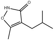 3(2H)-Isoxazolone,5-methyl-4-(2-methylpropyl)-(9CI) Struktur