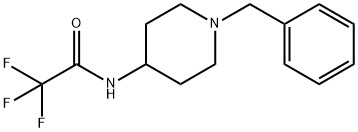 N-(1-Benzylpiperidin-4-yl)-2,2,2-trifluoroacetamide Struktur