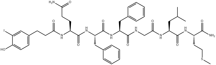 substance P (6-11), N(alpha)-(3-iododesaminotyrosyl)- Struktur