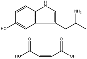 α-Methyl-5-hydroxytryptamine  maleate  salt,  (±)-3-(2-Aminopropyl)indol-5-ol  maleate  salt Struktur