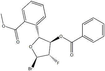 2-Deoxy-2-fluoro-alpha-D-arabinofuranosyl bromide 3,5-dibenzoate Structure