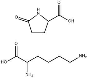 5-oxo-DL-proline, compound with DL-lysine (1:1) Struktur