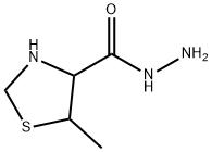 4-Thiazolidinecarboxylicacid,5-methyl-,hydrazide(6CI) Struktur