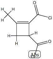 2-Cyclobutene-1,2-dicarbonylchloride,3-methyl-(6CI) Struktur