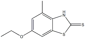 2(3H)-Benzothiazolethione,6-ethoxy-4-methyl-(9CI) Struktur