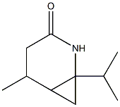 2-Azabicyclo[4.1.0]heptan-3-one,1-isopropyl-5-methyl-(6CI) Struktur