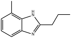 1H-Benzimidazole,4-methyl-2-propyl-(9CI) Struktur