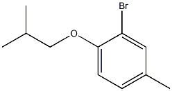 2-bromo-4-methyl-1-(2-methylpropoxy)benzene Struktur