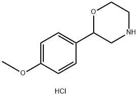 2-(4-METHOXY-PHENYL)-MORPHOLINE HYDROCHLORIDE Struktur