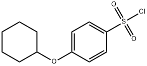 4-(cyclohexyloxy)benzene-1-sulfonyl chloride Struktur