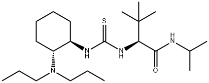 (S)-2-[3-[(1R,2R)-2-(Dipropylamino)cyclohexyl]thioureido]-N-isopropyl-3,3-dimethylbutanamide Struktur