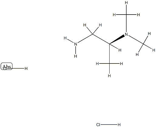 1S-N2,N2-dimethyl-propane-1,2-diamine Struktur