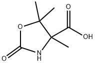 4-Oxazolidinecarboxylicacid,4,5,5-trimethyl-2-oxo-(6CI) Struktur