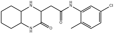 N-(5-chloro-2-methylphenyl)-2-(3-oxodecahydro-2-quinoxalinyl)acetamide Struktur