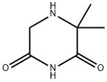 2,6-Piperazinedione,3,3-dimethyl-(6CI) Struktur