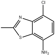 7-Benzothiazolamine,4-chloro-2-methyl-(9CI) Struktur