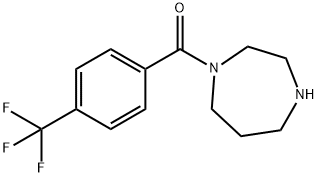 1-[4-(trifluoromethyl)benzoyl]-1,4-diazepane Struktur