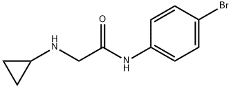 N-(4-bromophenyl)-2-(cyclopropylamino)acetamide Struktur