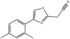 [4-(2,4-dimethylphenyl)-1,3-thiazol-2-yl]acetonitrile Struktur