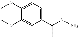 1-(1-(3,4-dimethoxyphenyl)ethyl)hydrazine Struktur