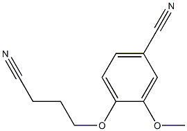 4-(3-cyanopropoxy)-3-methoxybenzonitrile Struktur