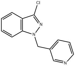 3-CHLORO-1-PYRIDIN-3-YLMETHYL-1H-INDAZOLE Struktur