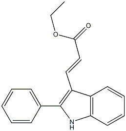 3-(2-PHENYL-1H-INDOL-3-YL)-ACRYLIC ACID ETHYL ESTER Struktur