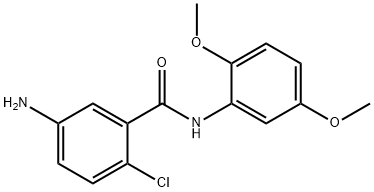 5-amino-2-chloro-N-(2,5-dimethoxyphenyl)benzamide Struktur