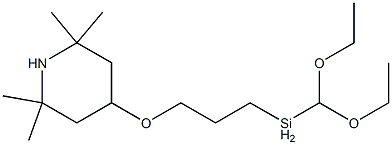 4-[3-(diethoxymethylsilylpropoxy)-2,2,6,6-tetramethyl]piperidine Struktur