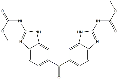 2,2'-dicarbomethoxyamino-5-5'-dibenzimidazolyl ketone Struktur