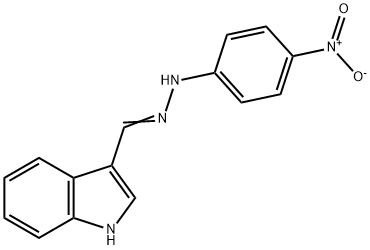 1H-Indole-3-carboxaldehyde,2-(4-nitrophenyl)hydrazone Struktur