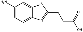 2-Benzothiazolepropionicacid,6-amino-(6CI) Struktur