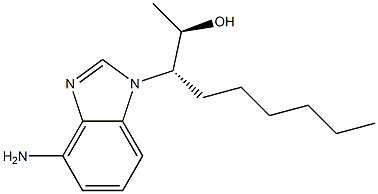 1,3-dideaza-9-(2-hydroxy-3-nonyl)adenine Struktur