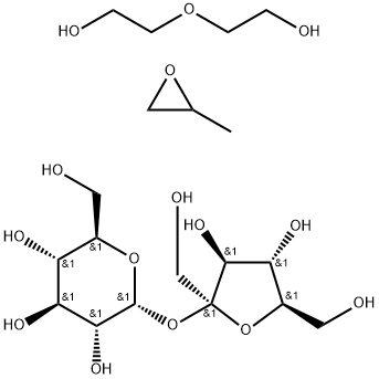 Kondensationsprodukte von mehrwertigen aliphatischen Alkoholen oder Kohlehydraten oder 1,2-Ethylendiamin mit Ethylenoxid und/oder Propylenoxid Struktur