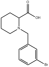 1-[(3-BROMOPHENYL)METHYL]-2-PIPERIDINECARBOXYLIC ACID Struktur