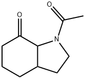 7(4H)-Indolinone,1-acetyltetrahydro-(6CI) Struktur