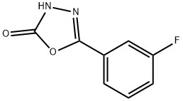 5-(3-fluorophenyl)-1,3,4-oxadiazol-2(3H)-one Struktur