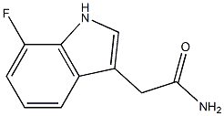 2-(7-fluoro-1H-indol-3-yl)acetamide Struktur