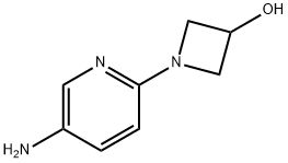 3-AMINO-6-(3-HYDROXYAZETIDIN-1-YL)PYRIDINE Struktur